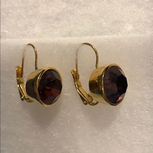KATE SPADE purple and gold earrings